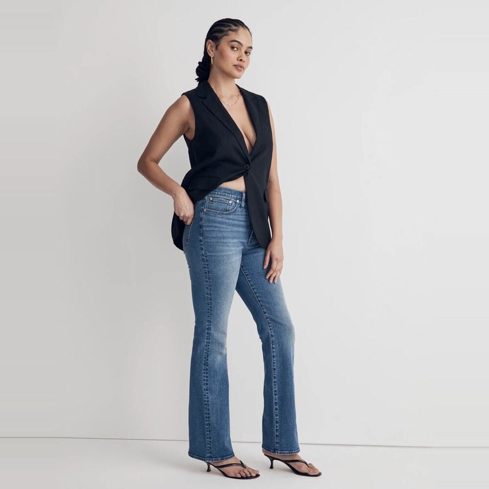Madewell 11" High Rise Skinny Flare Jeans Fairson Wash size 32 - Picture 16 of 16